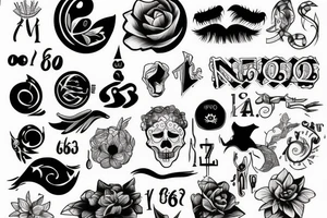 The number 6 tattoo idea