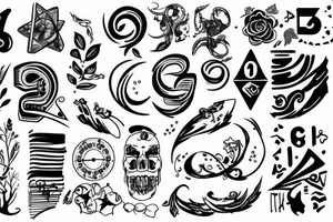 The number 6 tattoo idea