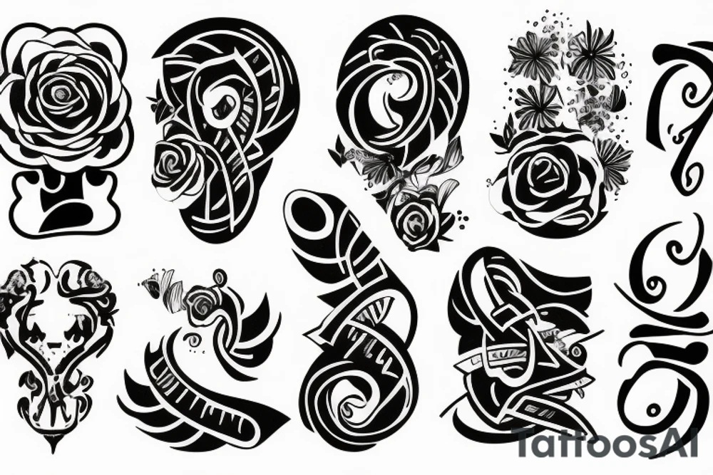 The number 6 tattoo idea