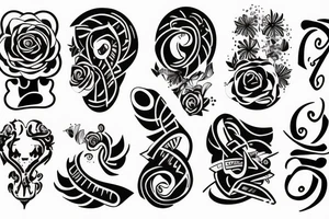 The number 6 tattoo idea