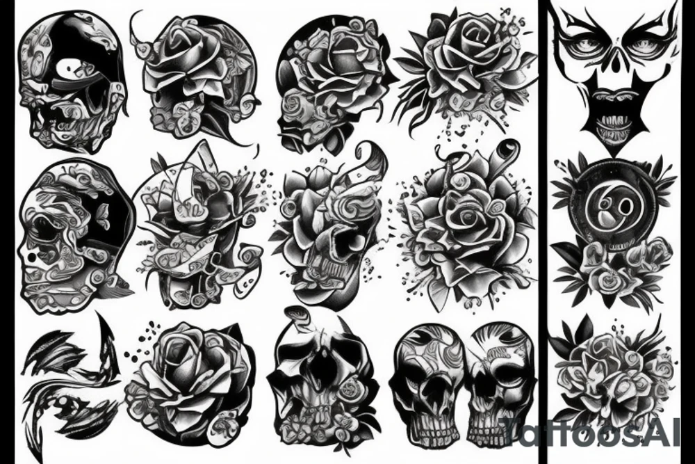 The number 6 tattoo idea