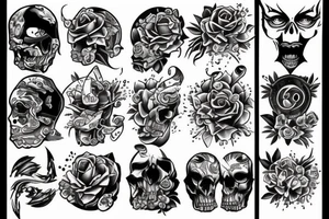 The number 6 tattoo idea