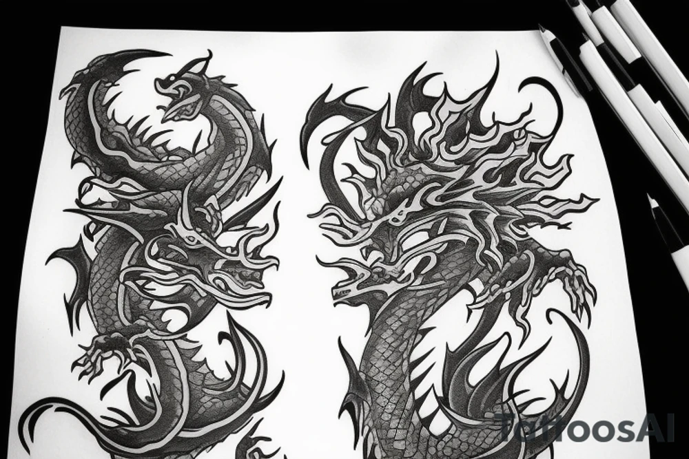 Dragon's Head tattoo idea