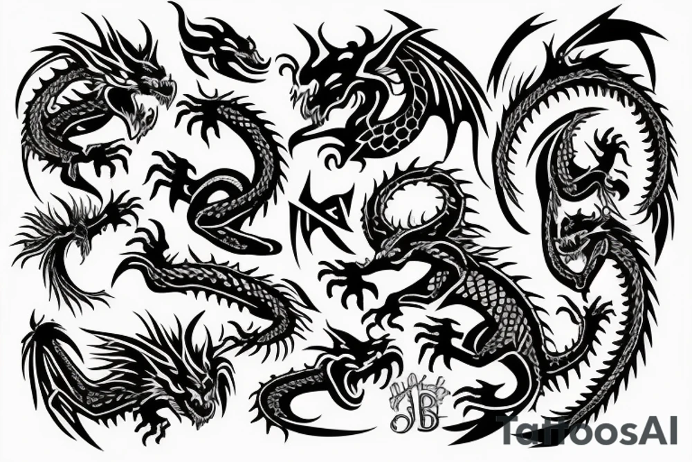Dragon's Head tattoo idea