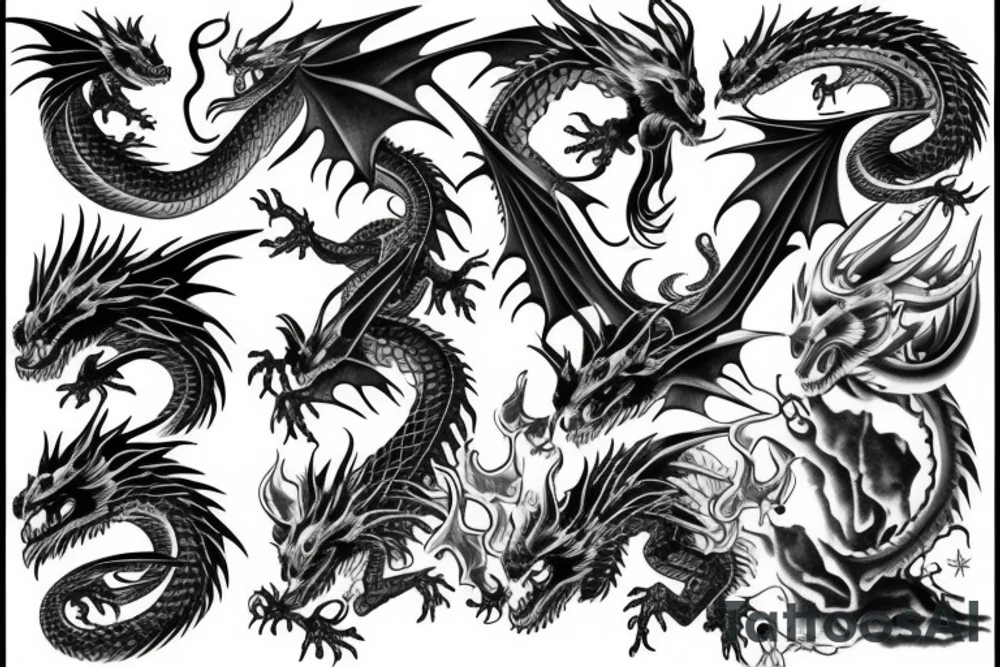 Dragon's Head tattoo idea