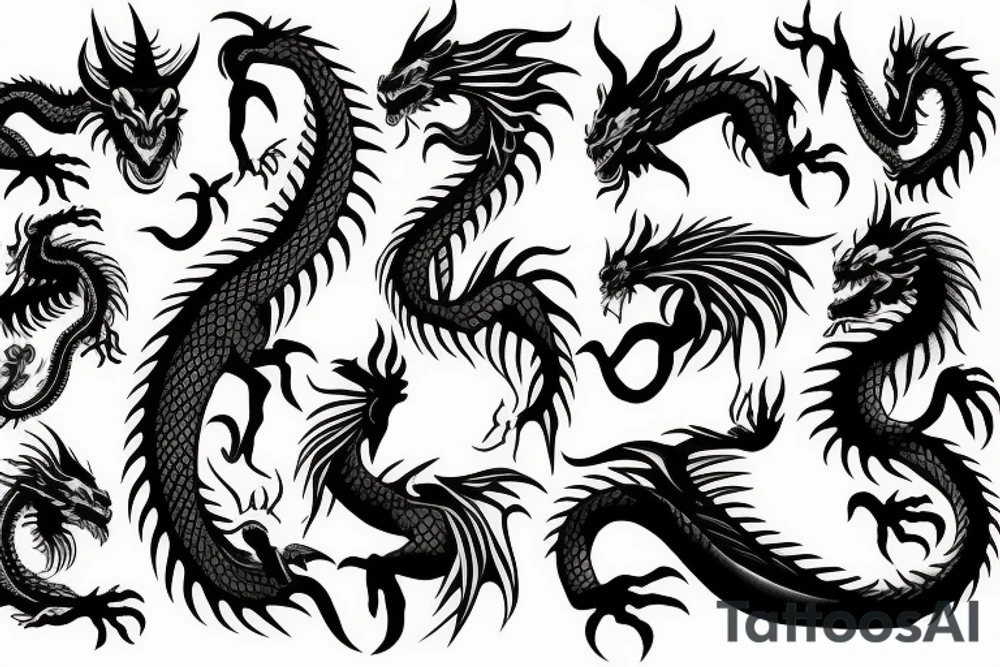 Dragon's Head tattoo idea