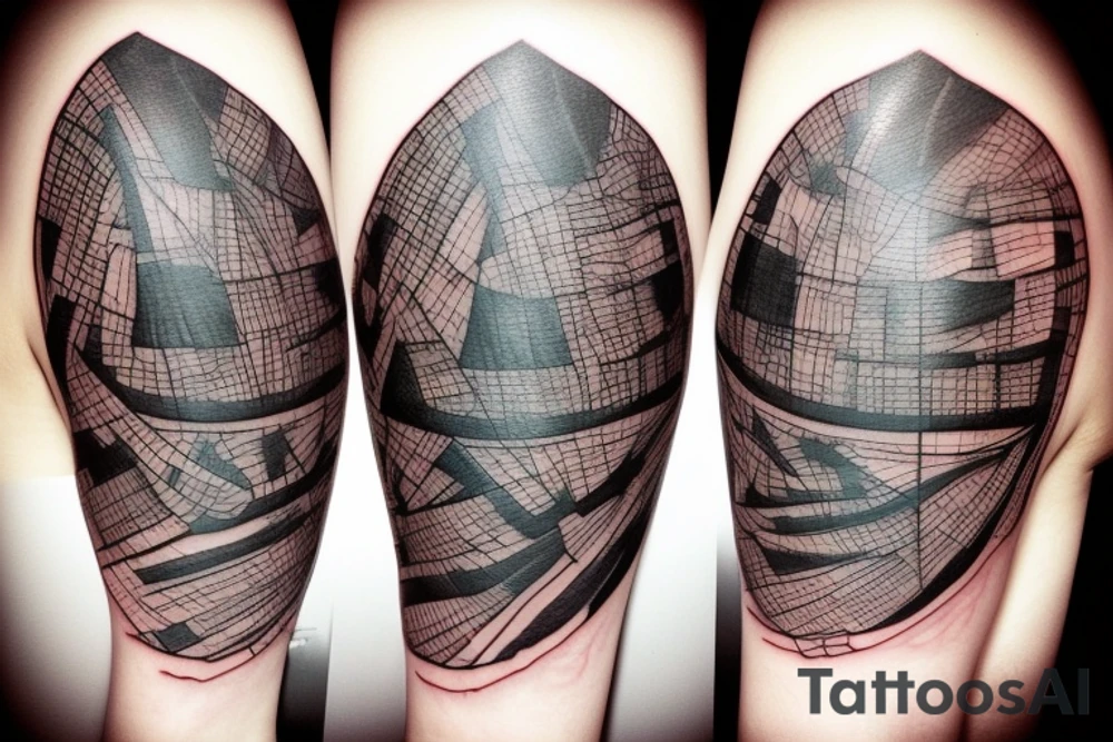canada india map tattoo idea