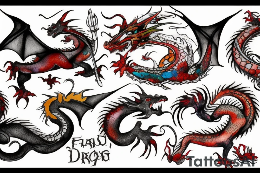Dragon tattoo idea