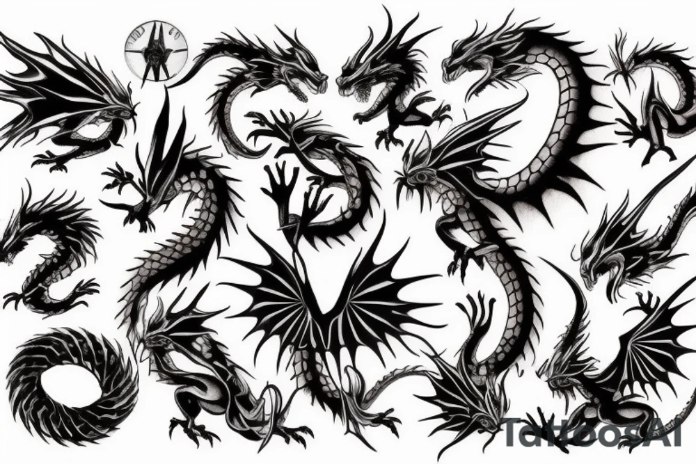 Dragon tattoo idea