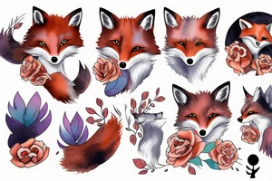 fox girl tattoo idea
