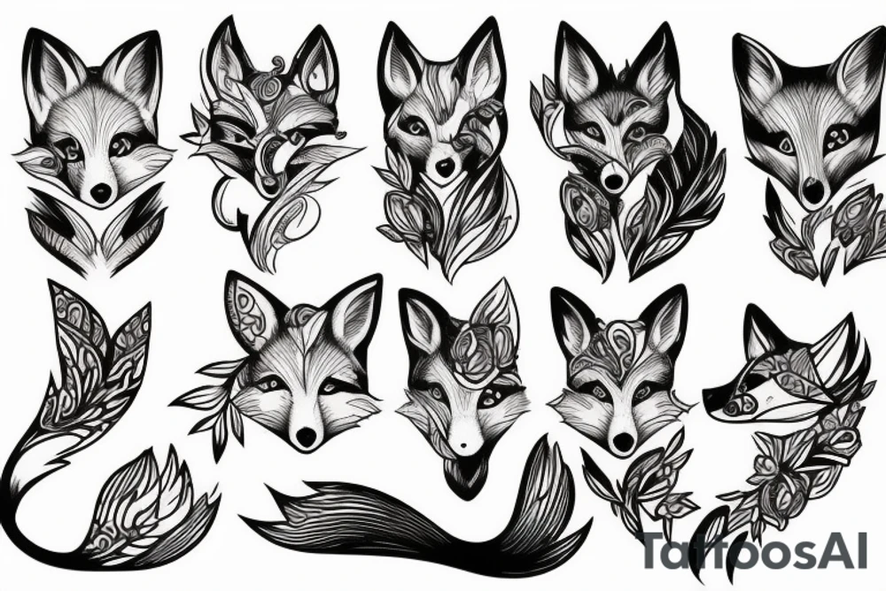 fox girl tattoo idea