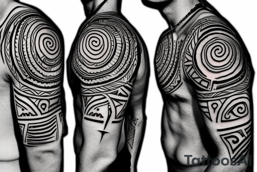 Taino Indian Tribal symbols sleeve tattoo tattoo idea