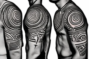 Taino Indian Tribal symbols sleeve tattoo tattoo idea