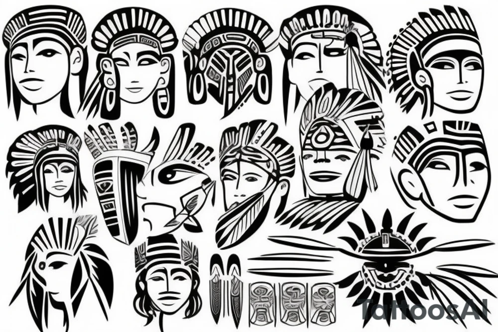 Taino Indian symbols tattoo idea