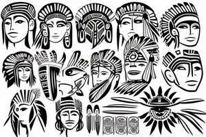 Taino Indian symbols tattoo idea
