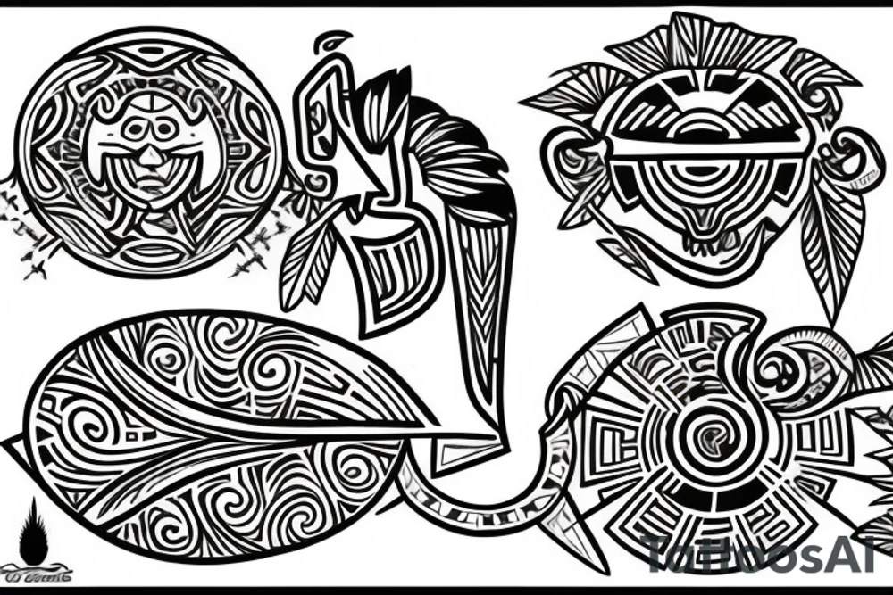 Taino Indian symbols tattoo idea