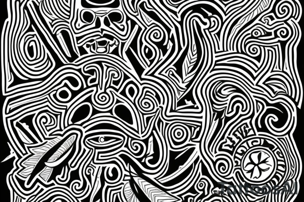 Taino Indian tattoo idea