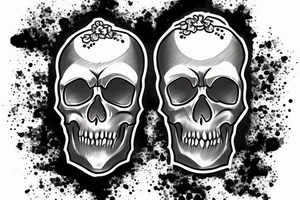 SS Totenkopf skull on a tank tattoo idea