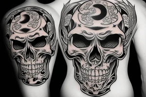 SS Totenkopf skull on a tank tattoo idea