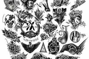 on the left hand in Latin justice tattoo idea