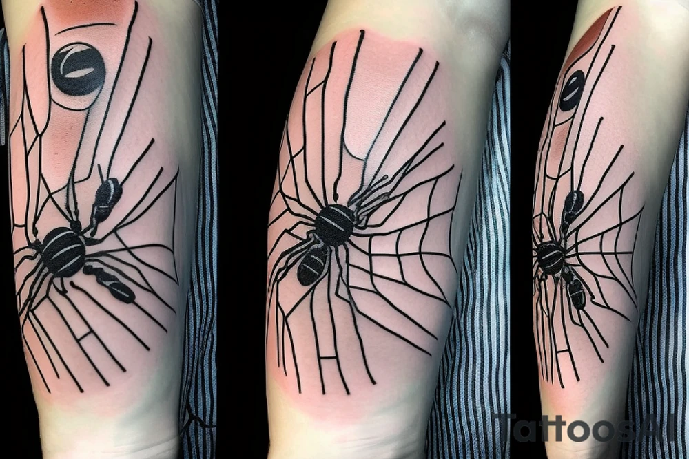 8 legged spiders tattoo idea