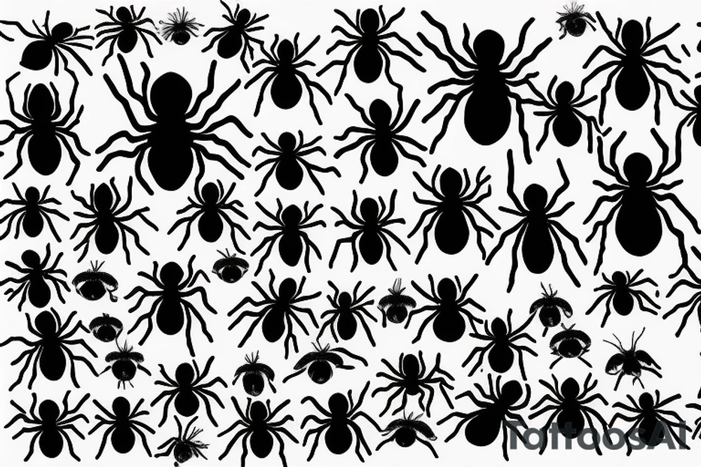 8 legged spiders tattoo idea