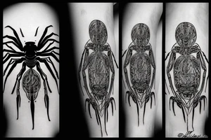 8 legged spiders tattoo idea