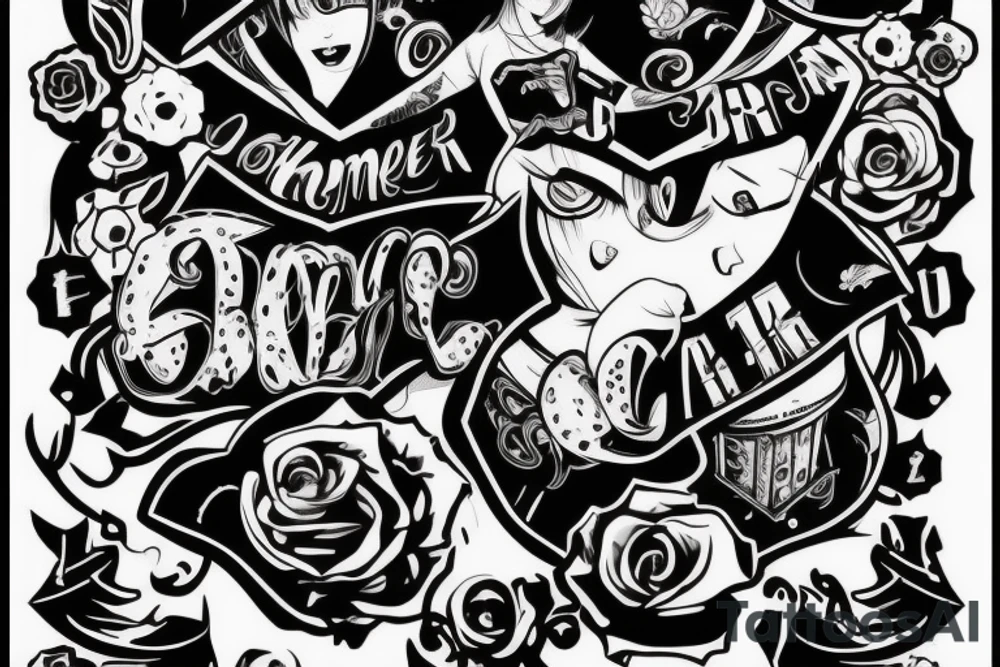 Not long text for girl gamer tattoo idea