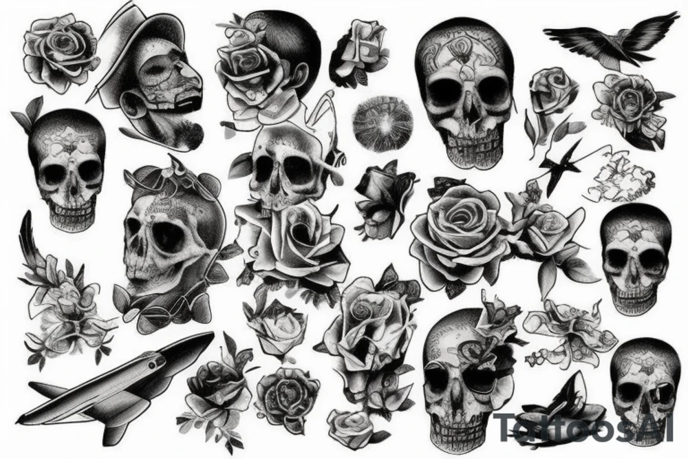 Angelo che cade dal cielo tattoo idea