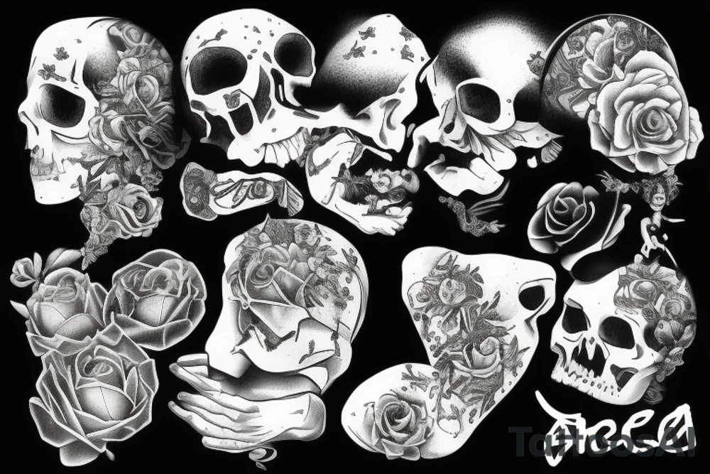 Angelo che cade dal cielo tattoo idea