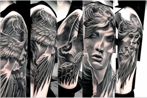 Fallen angel for the sky tattoo idea