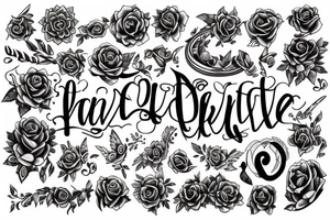 beautiful font tattoo idea