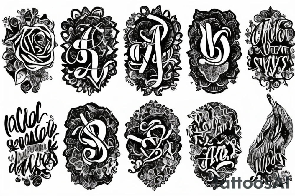 beautiful font tattoo idea