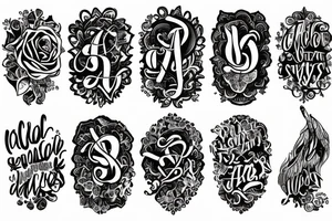 beautiful font tattoo idea