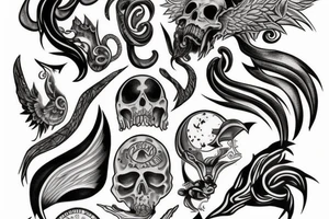 Tattoo representing good and evil coexisting tattoo idea
