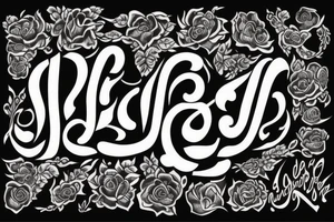 calligraphy font tattoo idea