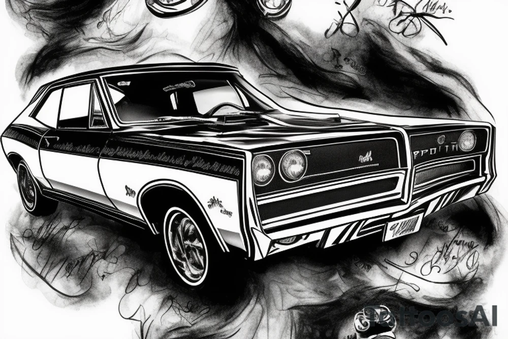 1967 Pontiac Tempest Father and Grandfather Samuel Edward Walters tattoo idea