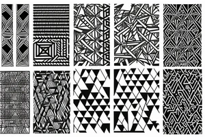 geometric patterns 
with agyshjalm tattoo idea