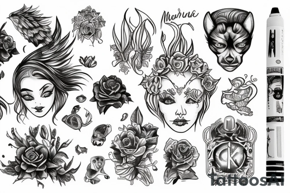 планета марс к которой летит ракета tattoo idea