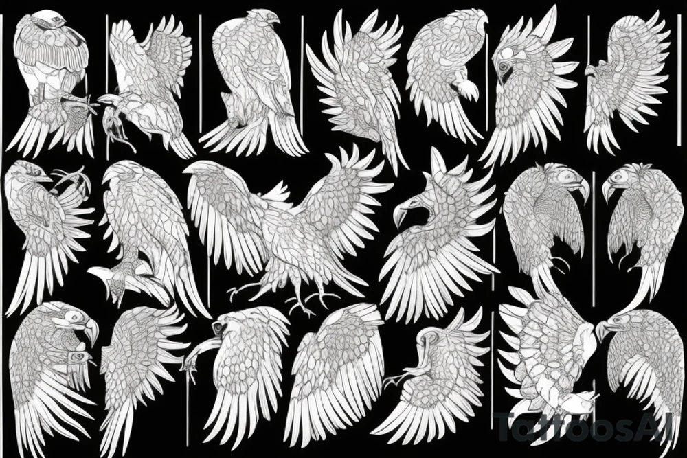 Bio mechanical eagle tattoo idea