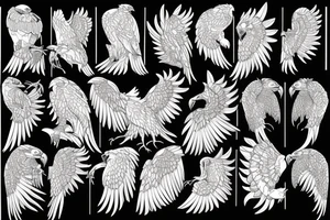 Bio mechanical eagle tattoo idea