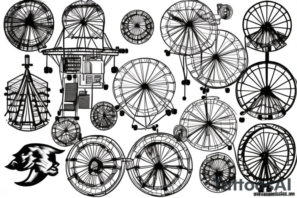 ferris wheel tattoo idea