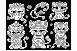 maneki neko tattoo idea