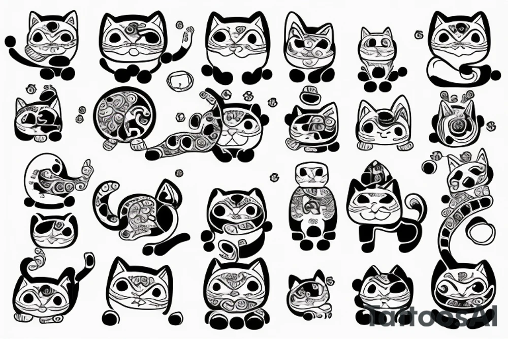 maneki neko tattoo idea