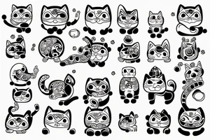 maneki neko tattoo idea