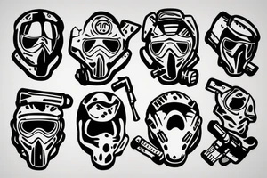paintball player tattoo idea