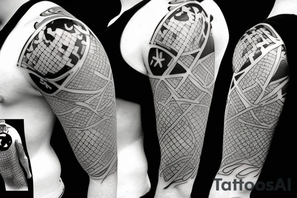 paintball player tattoo idea
