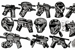paintball player tattoo idea