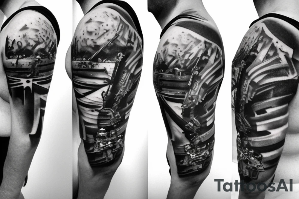 paintball player tattoo idea