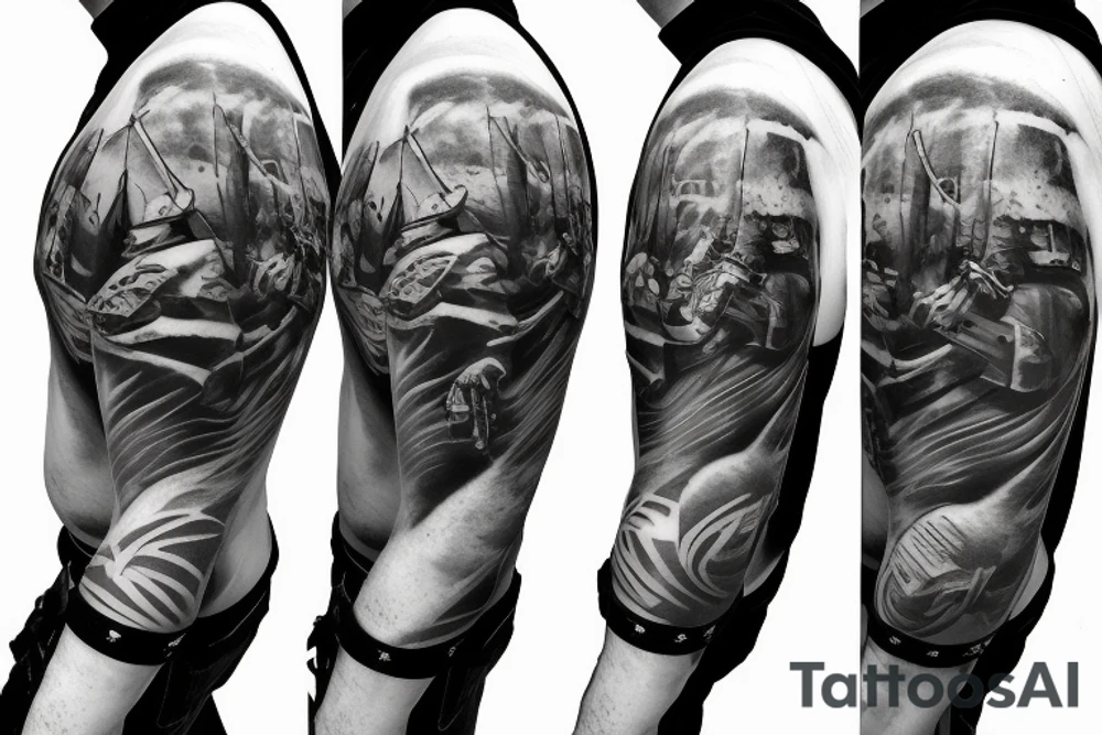 paintball player tattoo idea